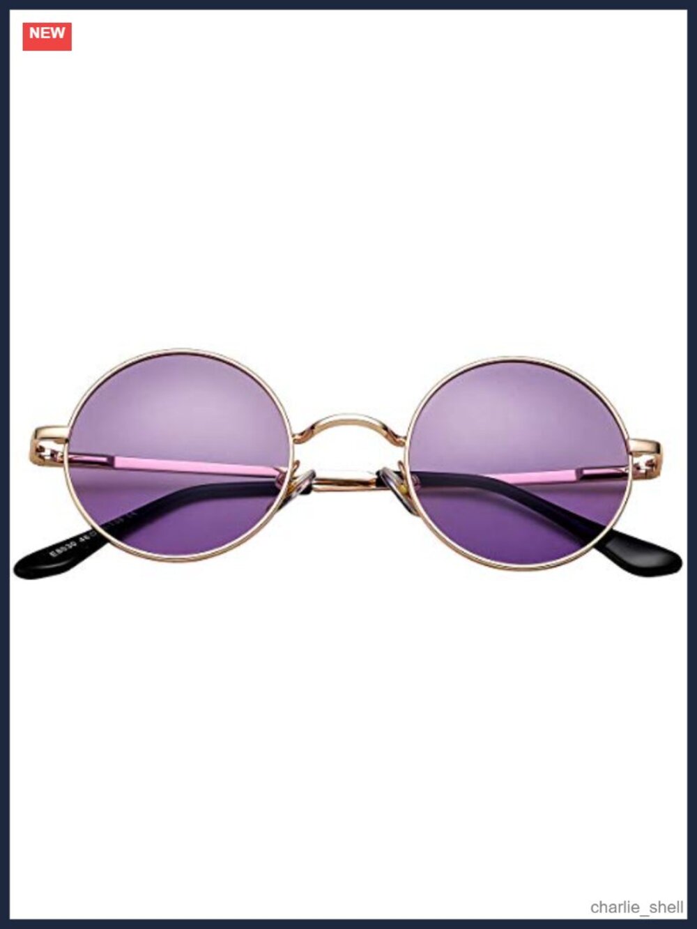 Retro Round Polarized Sunglasses Metal Frame Unisex Vintage UV400